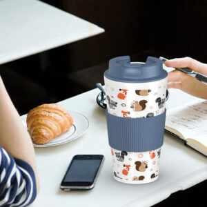 16oz 450ml double wall coffee cup travel reusable 4