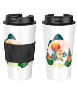 16oz 450ml double wall coffee cup travel reusable 9