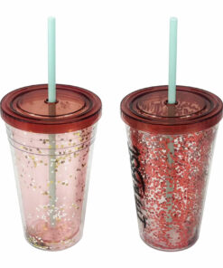 16oz 450ml double wall reusable tumbler with straw and lid 3