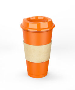 16oz single wall reusable coffee cups with lid 1