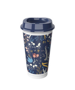 16oz single wall reusable coffee cups with lid 5