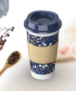 16oz single wall reusable coffee cups with lid 7