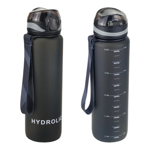 32oz 1000ml motivational water bottle with time marker 5