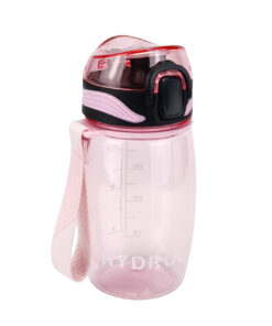 400ml motivational water bottle with time marker 10