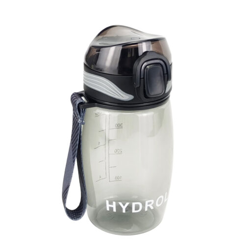 400ml motivational water bottle with time marker 12