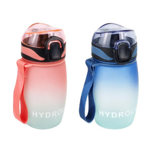 400ml motivational water bottle with time marker 14