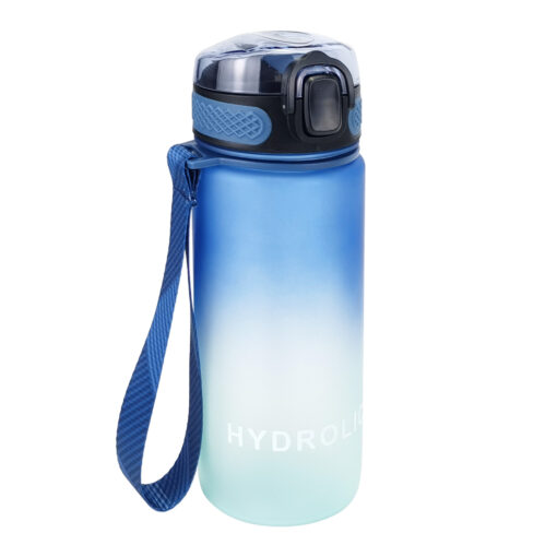 600ml Water Bottles with Times to Drink and Straw 1