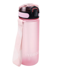 600ml Water Bottles with Times to Drink and Straw 2