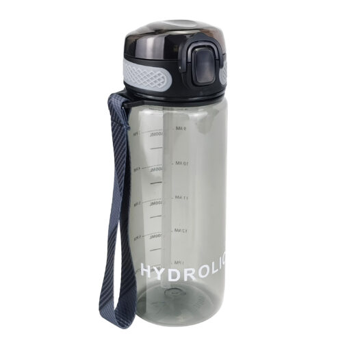 600ml Water Bottles with Times to Drink and Straw 5