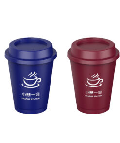 8oz 250ml single wall coffee cups reusable with lid 4