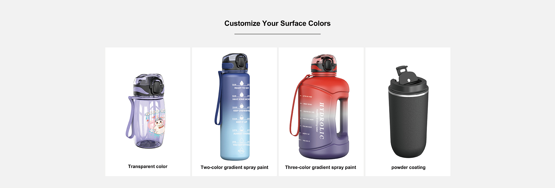 Customize bottle color