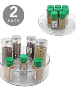 2 Pack Rotating Spice Rack Organizer for Cabinet Kitchen Countertop 11