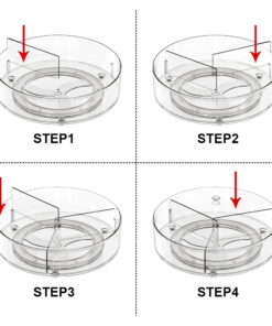 2 Pack Rotating Spice Rack Organizer for Cabinet Kitchen Countertop 15