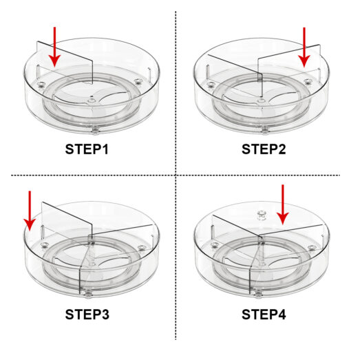 2 Pack Rotating Spice Rack Organizer for Cabinet Kitchen Countertop 15