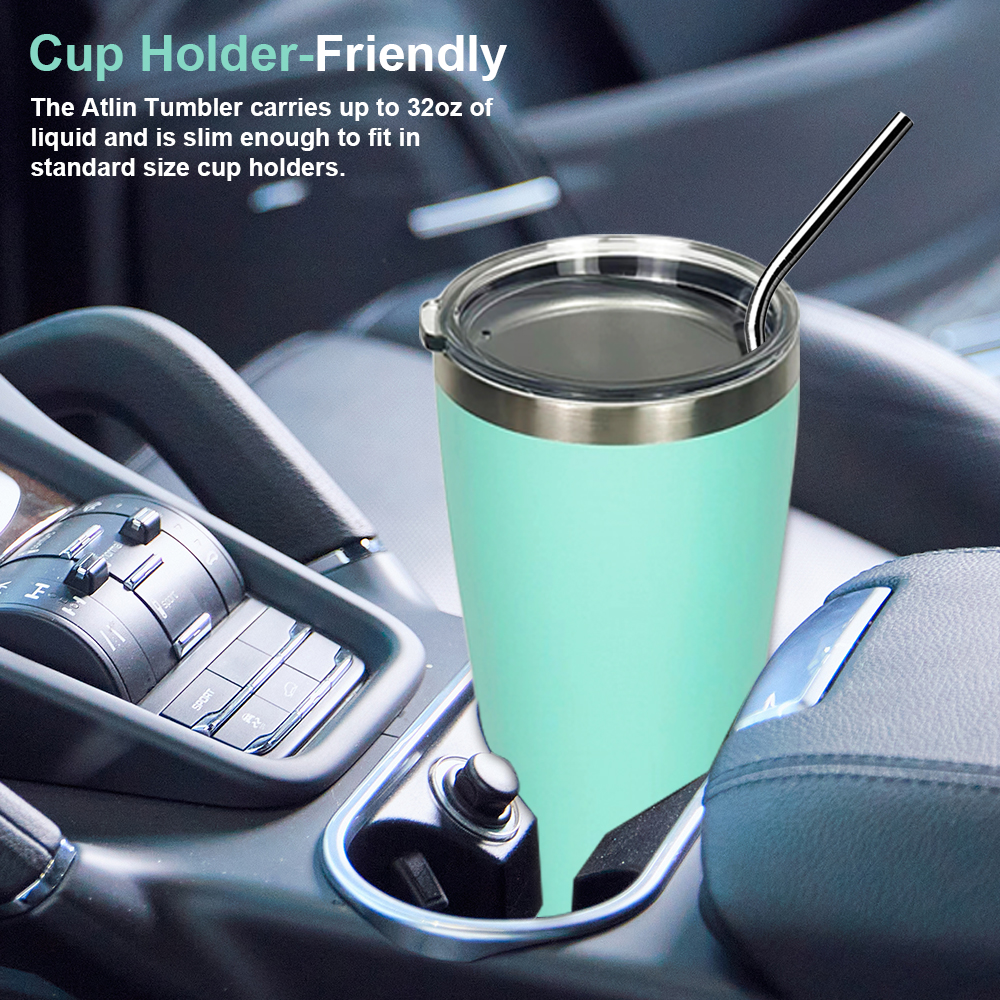 32oz 1000ml Stainless Steel Vacuum Insulated Double Wall Travel Tumbler Durable Insulated Coffee Mug 10