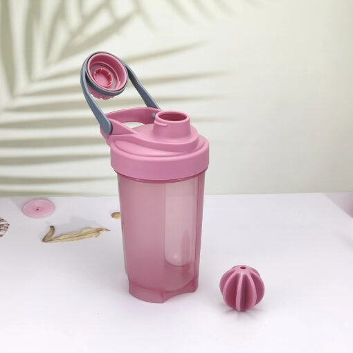 500ml shaker bottles for protein reusable water container 7