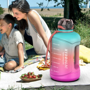 74oz 2200ml BPA free sport drinking bottle daily water intake bottle 8