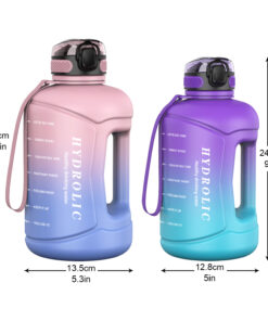 74oz 2200ml Water Bottle with Straw & Time Marker 10