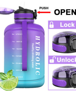 74oz 2200ml Water Bottle with Straw & Time Marker 14