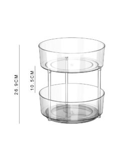 9“ clear space plastic lazy susan cabinet organizer 10