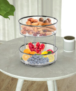 9“ clear space plastic lazy susan cabinet organizer 13