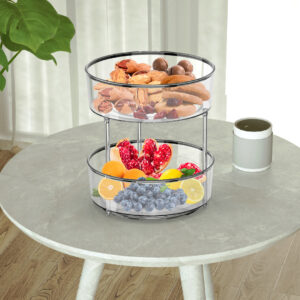 9“ clear space plastic lazy susan cabinet organizer 13