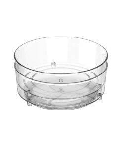 9“ clear space plastic lazy susan cabinet organizer 3