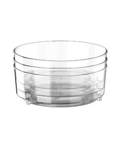 9“ clear space plastic lazy susan cabinet organizer 5