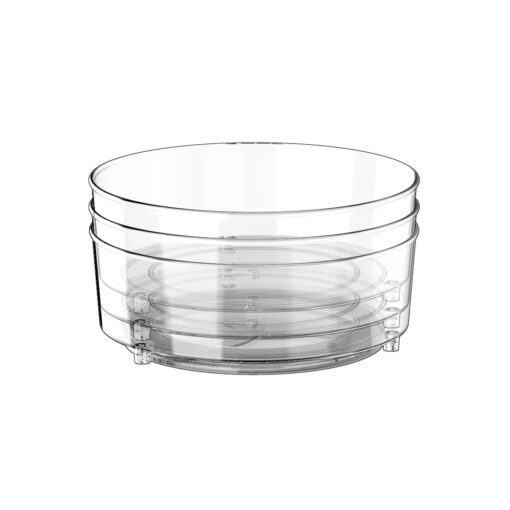 9“ clear space plastic lazy susan cabinet organizer 5