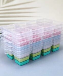 BPA Free Silicone Ice Cube Tray molds for Freezer 3