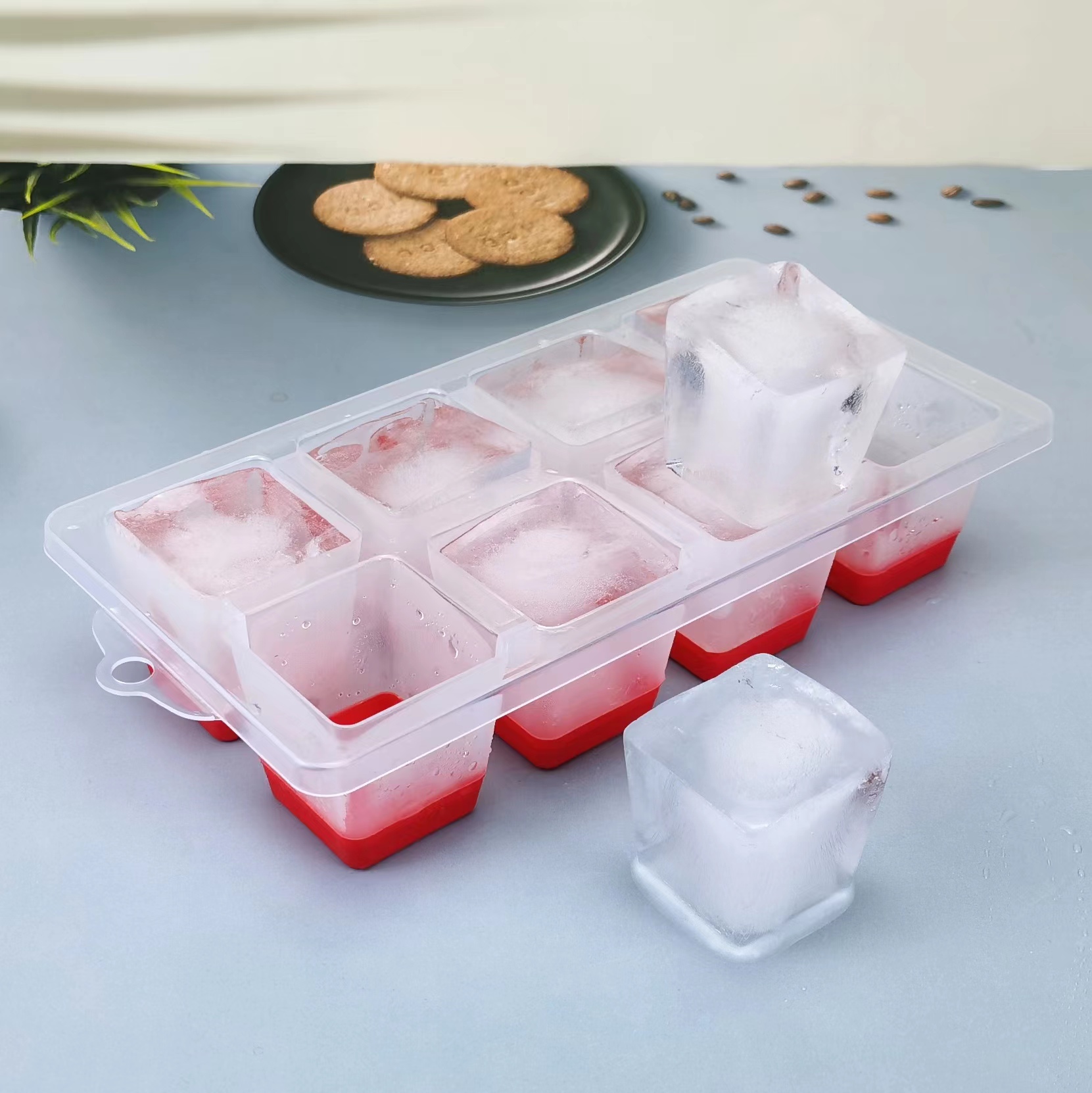 BPA Free Silicone Ice Cube Tray molds for Freezer 4