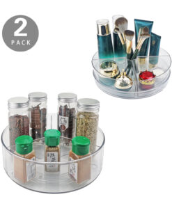 Plastic Condiment Spice with Dividers for Cabinet Kitchen Countertop 9