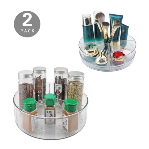 Plastic Condiment Spice with Dividers for Cabinet Kitchen Countertop 9