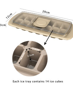 Stackable Plastic Ice Tube Trays with lid for Freezer 2