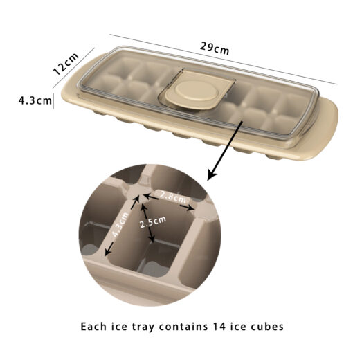 Stackable Plastic Ice Tube Trays with lid for Freezer 2